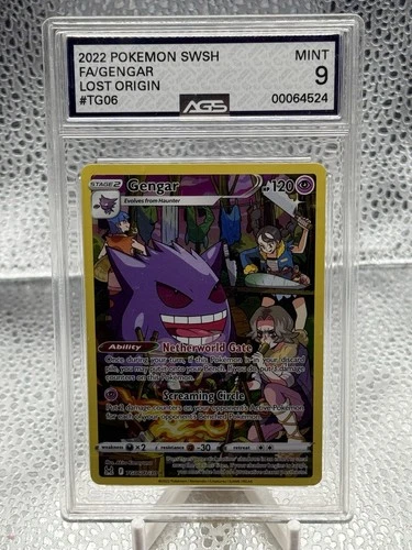 Gengar TG06/TG30 Swsh11: Lost Origin Trainer Gallery Holo AGS CGC PSA 9 💎