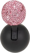 Rhinestone Car Push Start Button Cover Pink Engine Start Button R Color Pink