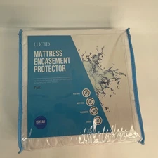 LUCID MATTRESS ENCASEMENT PROTECTOR - FULL SIZE MATTRESS PROTECTION - NEW!