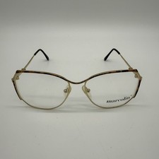 Vintage Marcolin Eyeglasses MOD 7024 COL. 490 Frame Italy 136 Brown Gold