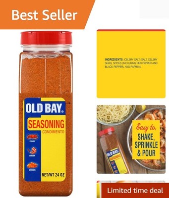 Seasoning, 24 oz - One 24 Ounce Container of All-Purpose Seasoning with Uniqu...