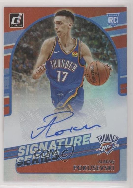 2020-21 Panini Donruss Signature Series Aleksej Pokusevski Rookie Auto RC o2q