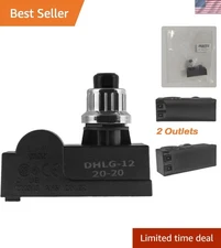 Chrome Coated 2 Outlet Ignitor - Reliable Push Button for Gas Grill Replacement