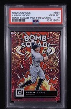Aaron Judge 2022 Donruss Bomb Squad Pink Fireworks #6 (PSA 10)
