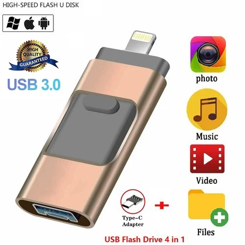 2TB Flash Drive USB Speicherstick Memory Stick Type-C für iPhone 4IN 1 Android