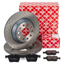 febi Bremsscheiben Ø 300mm + Beläge für VW GOLF 7 PASSAT B8 TIGUAN A3 8V hinten