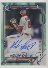 2021 Bowman Draft Chrome Pick Aqua Lava Refractor /199 Micah Ottenbreit Auto 5h0