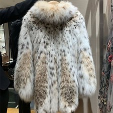 2023 New Fox Fur Coat Women's Medium Long Fashion Leopard Fur Coat