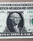 2017A $1.00 One Dollar Bill Trinary s/n C59989999A High 9 Odometer 6 of a kind — photo 3