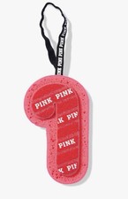 NIP New Victoria's Secret PINK Candy Cane Loofah Bath Sponge Red White