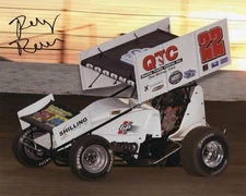 Riley Goodno autographed #22 World of Outlaws Sprint Car 8x10 photo