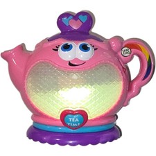 LeapFrog Musical Rainbow Tea Set Pink Light Up Musical Teapot Toddler Toy