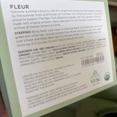 Tea Forte FLEUR Gift Set - BRAND NEW Best Before Dec 23’ - Picture 15 of 18