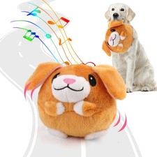 BABORUI Interactive Jumping Squeaky Dog Toy Puppy w/ Recording Music