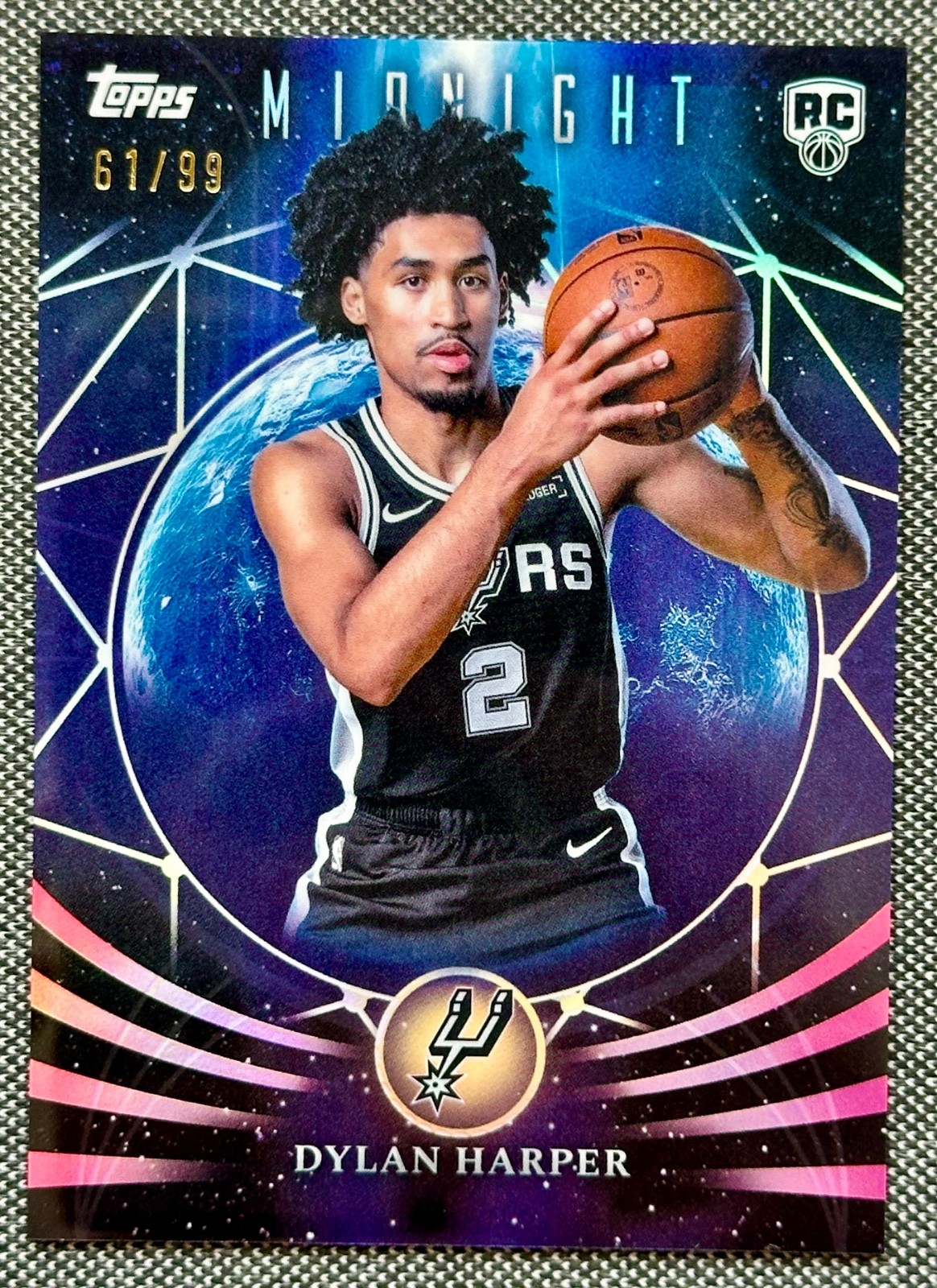 2025 NBA DYLAN HARPER /99 Topps Midnight Rookie Moonfall Insert Twilight