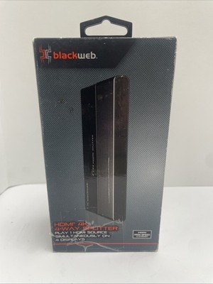 Blackweb HDMI 4K 4 Way Splitter BWA19AV910 High Speed With Ethernet