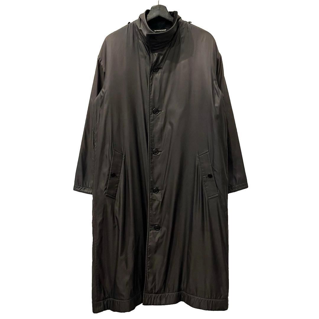 Pleats Please, Issey Miyake 90s Windcoat Masterpiece Pleats Please Nylon Long Coat
