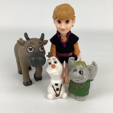 Disney Frozen Deluxe Figures Topper Toddler Kristoff Doll Sven Olaf Troll Lot