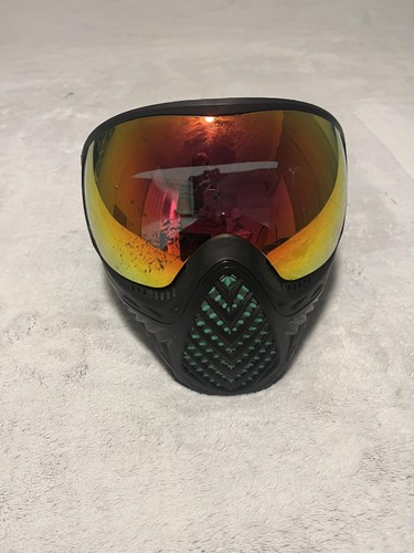 Handball Protective Full Face Mask Goggles Adult Black Green Red Mirror Lens
