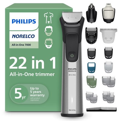 Philips Norelco All-In-One 7000 Series 22-Piece Trimmer - Electric Shaver and Cl