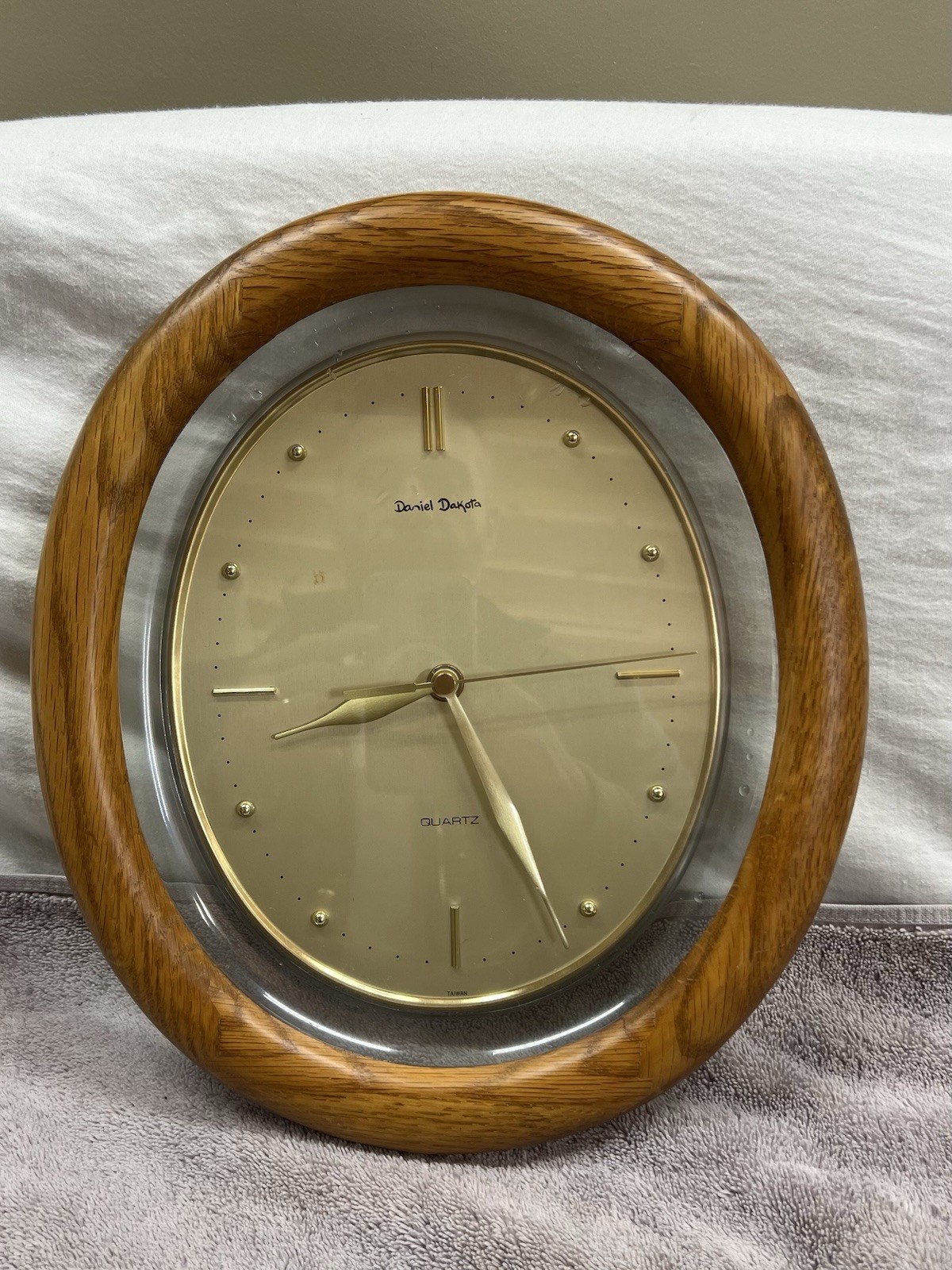 Wooden Daniel Dakota Oval Wall Clock