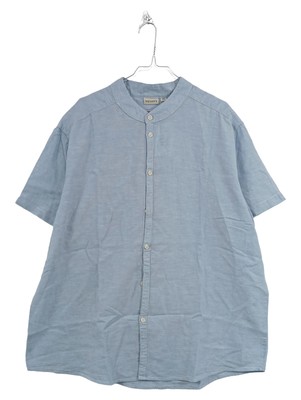 WATSON'S Herren Freizeithemd Kurzarm Uni Blau Casual Gr. 3XL