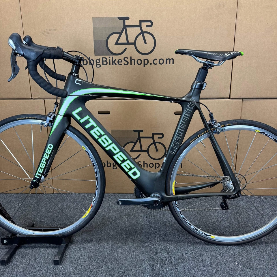 Bicicleta de carretera Litespeed C1 usada, fibra de carbono-2013, 57 cm grande Foto 2 de 4