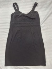 Women Vtg Y2K Xhilaration Black Stretch Mini Bodycon Dress Sz L Dark Fairy