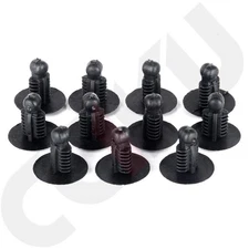 Black Clip Bumper 9mm7.3mm Rivets 20 Pcs Fastener Retainer For auto Car