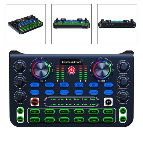 Compact Audio Mixer with Noise Reduction for Live For Streaming Events - Photo 3/12