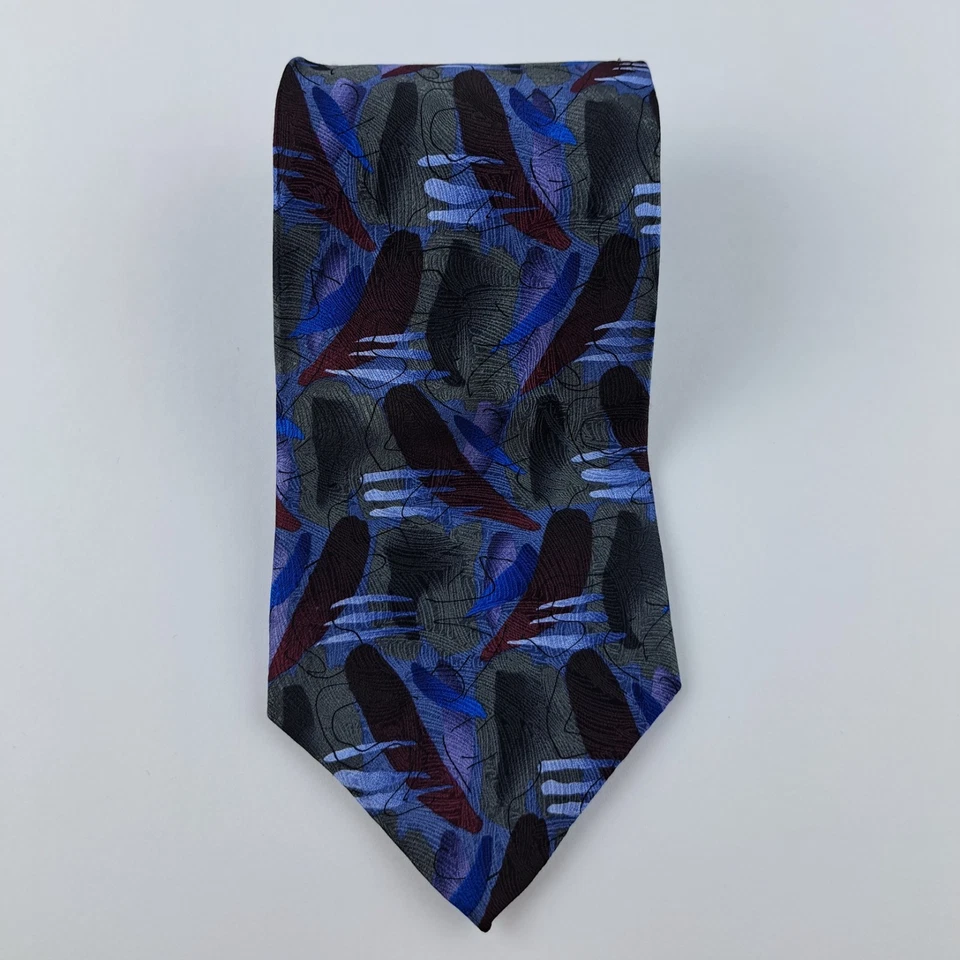 Corbata Vintage J Garcia 100% Seda Mariposas III Colección 15 1996 Años 90 58"x4" Foto 3 de 4