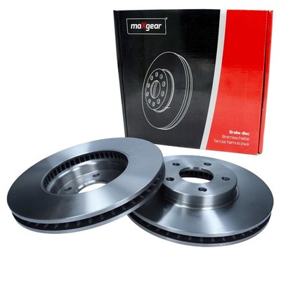 2x MAXGEAR BREMSSCHEIBEN 282mm INNENBELÜFTET VORNE passend für FORD FOCUS | 19-4