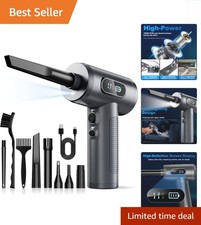 Rechargeable Cordless Air Duster 100000RPM with Smart LED Display Light