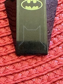 LEGO Part 47753pb043 Wedge 4x4 Triple Curved Black Batman Logo Set Batcave 6860