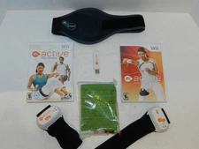 Active + More Workouts Nintendo Wii Set w/ Resistance Band + Monitors + Dongle