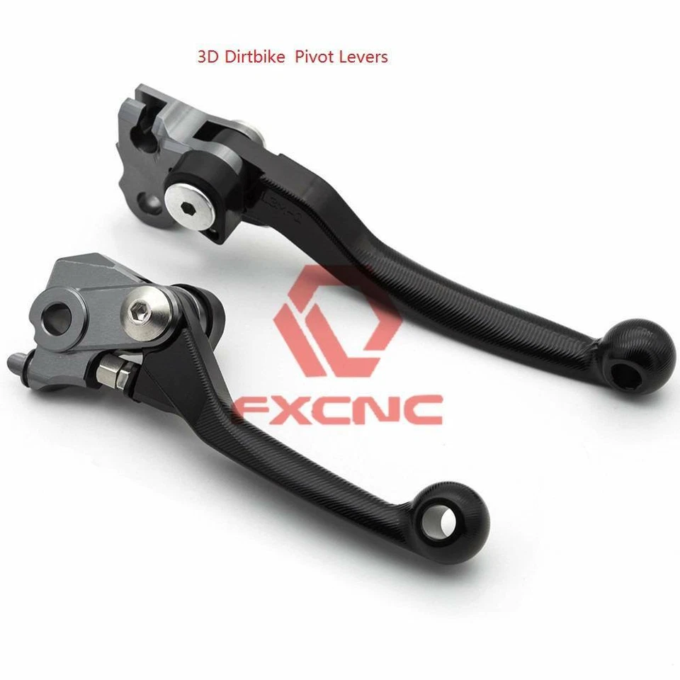 FXCNC 3D para Honda CRF250R 2004 2005-06 palanca de freno embrague pivote moto de cross negro Foto 2 de 4