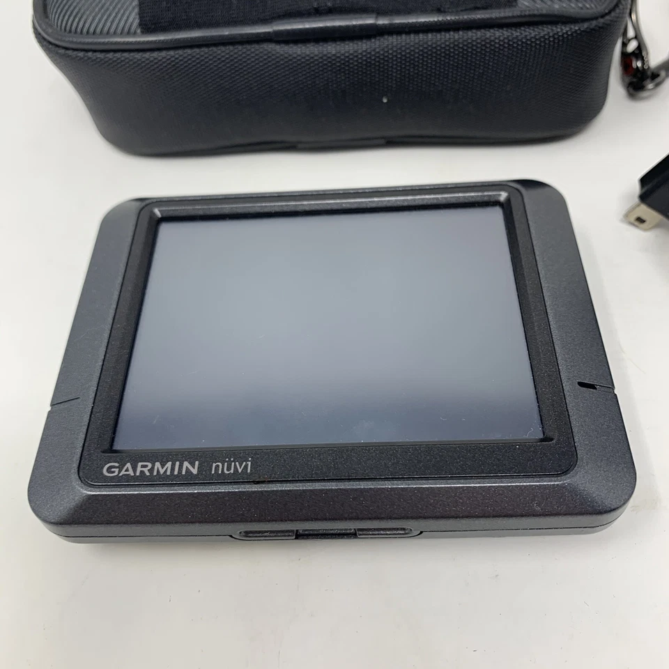 Garmin Nuvi 205 GPS 3.5" Navigation Bundle Power Cord & Case Tested Works - Image 2 of 3
