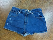 Levis Girls Plus High Waist Rise Mini Mom Shorts Size 16