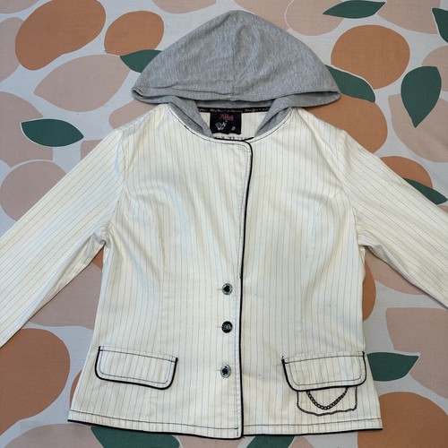 Chaqueta Abbey Dawn Alicia en el País de las Maravillas Para Mujer Grande Sombrerero Loco Rayas LEER - Imagen 4 de 14