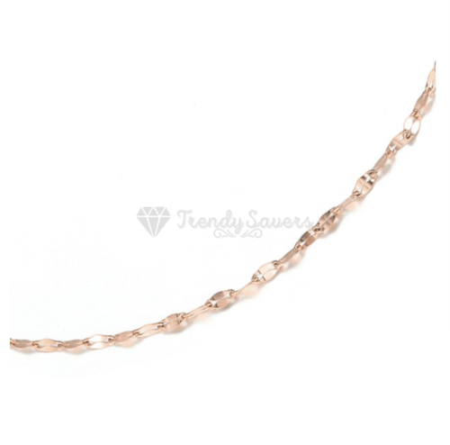 Dainty Silver Rose Gold Handmade Lace Link Sequin Chain Choker Fashion Necklace - Picture 5 of 36
