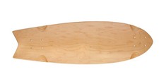 Ridge Premium Regal Series Laser Cut Skate Shark Deck in Natural Canadian Maple