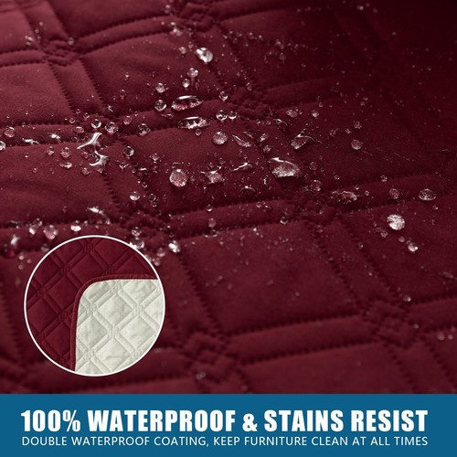 Waterproof non-slip sofa cover recliner 3 seats, furniture protection decoration - Picture 19 of 94