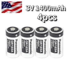4* CR123A 123A Electric Industrial 3V  Batteries Non-Rechargeable 1400mAh
