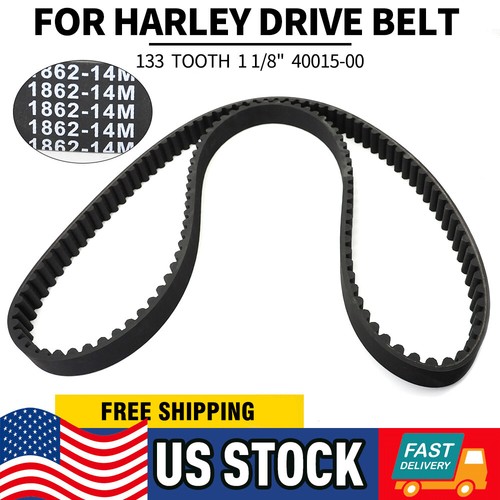 133 1 1/8" REAR DRIVE BELT for HARLEY DYNA FXD SUPER GLIDE FXDL REPL
