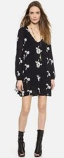 Free People Emma Embroidered Lined Soft Cotton Swing Dress No Tag