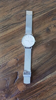 SKAGEN Armbanduhr für Damen aus Edelstahl mit grauem Ziffernblatt  ***NEU***