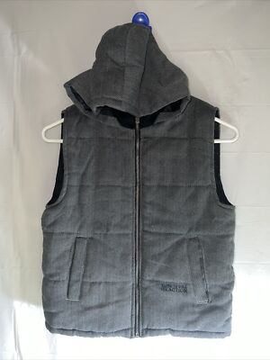 Kenneth Cole Reaction Woman’s Size Zip Front Down Puffer Vest Hoodie 