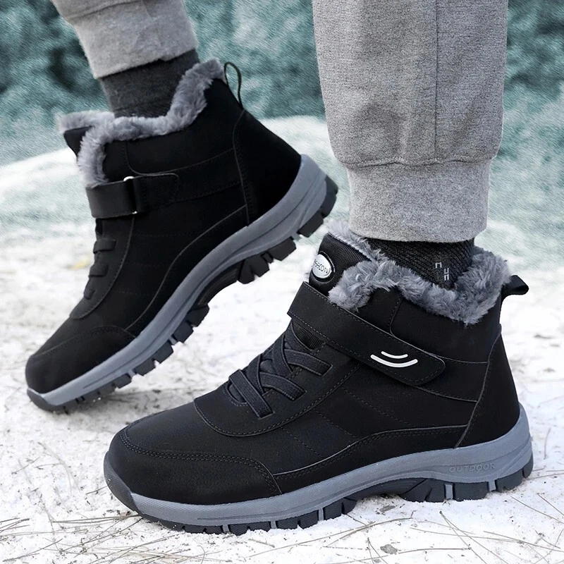 Mens Non-Slip Insulated Snow/Work Boots