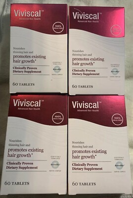 Lot Of 4 Women's Viviscal advanced Hair 240 Tablets Four Month Supply 06/2026+