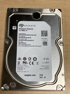 SEAGATE Enterprise Capacity 3.5 V4 HDD ST2000NM0034 P&frasl;N 1HT274-005 2TB  7200RPM | eBay